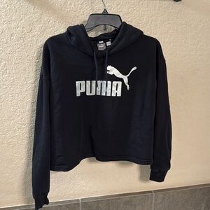 Puma Cropped Sweatshirt Hoodie